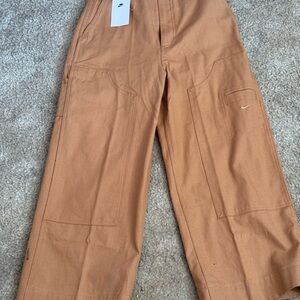 Nike Camel Wide-Leg Trousers